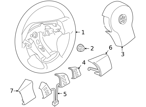 Steering Wheel & Trim for 2011 Suzuki Equator #0