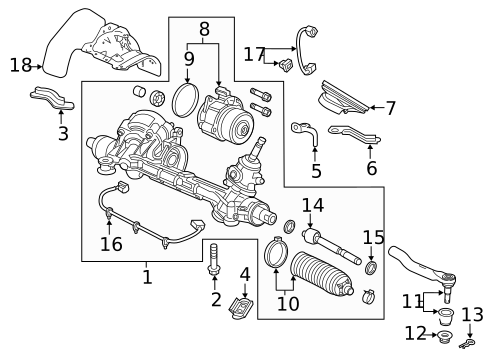 Steering Gear & Linkage for 2019 Honda Civic #0