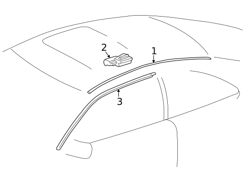 Exterior Trim - Roof for 2000 Mercedes-Benz CLK 320 #0