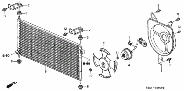 A/C Condenser for 2003 Honda S2000 #0