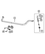 V5072934AE - Front Suspension: Stabilizer Bar Link Kit for Dodge: Ram 1500, Ram 2500, Ram 3500 | Ram: 1500, 2500, 3500 Image