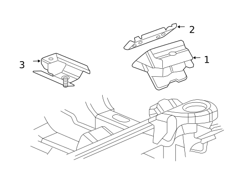 Engine & Trans Mounting for 2009 Chevrolet Express 1500 #0