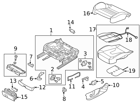 Front Seat Components for 2015 Audi A3 #8
