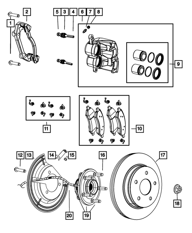 R8037147AC - Brakes: Disc Brake Caliper Assembly, Remanufactured, Left for Mopar Image