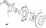 45251SB2932 - Chassis: DISK, FR. BRAKE for Honda Image