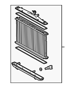 1604131630 - Cooling System: Radiator Assembly for Lexus: RX450h Image