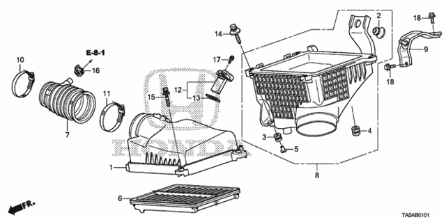 Air Cleaner (V6) for 2012 Honda Accord #0