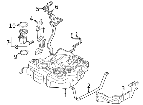 Fuel System Components for 2017 Audi S3 #1