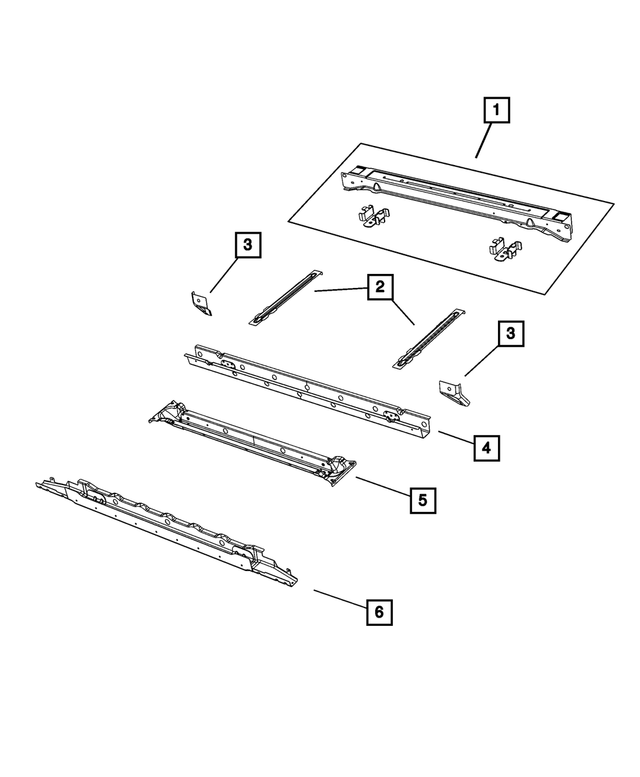 68371665AA - Body Sheet Metal Except Doors: Rear Box Crossmember for Mopar Image image