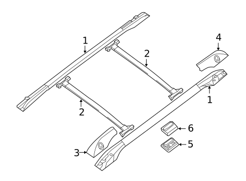 Exterior Trim - Roof for 2013 Nissan Armada #1