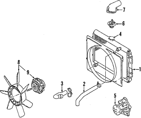 Water Pump for 1991 Isuzu Pickup #0