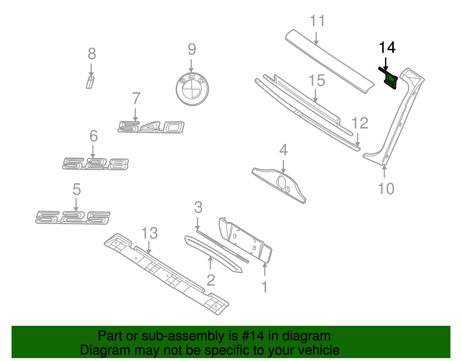 Water Drain Panel - BMW (51718220947)