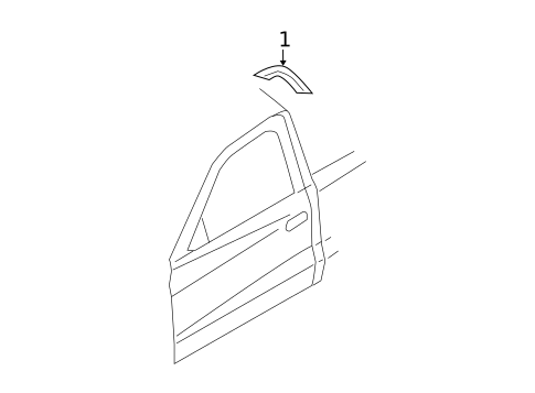 Exterior Trim - Cab for 2004 Dodge Dakota #2