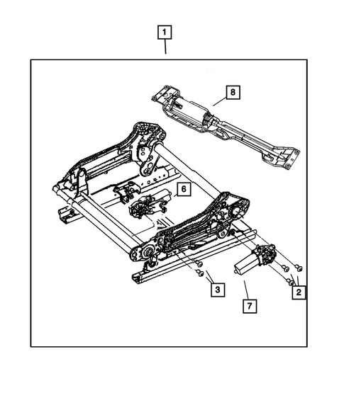 Front Seats - Adjusters, Recliners, Shields and Risers for 2009 Chrysler Aspen #1