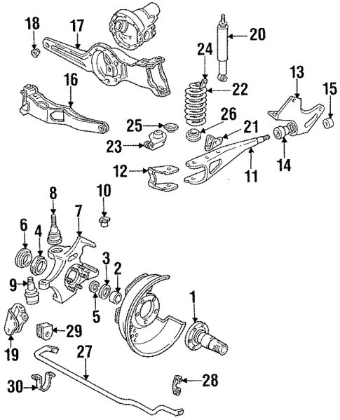 Stabilizer Bar & Components for 1992 Ford F-150 #2