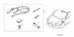 8V03SWA1M005 - Accessory Components: HARNESS COVER for Honda Image
