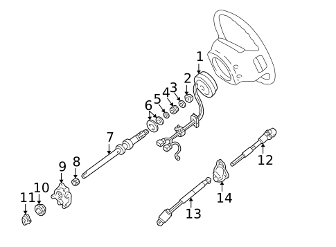 Shaft & Internal Components for 1999 Ford Ranger #0