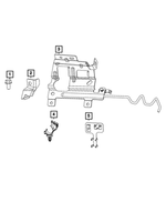 68519236AC - Electrical: Oxygen Sensor Bracket for Mopar Image