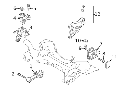 Engine & Trans Mounting for 2018 Hyundai Sonata #1