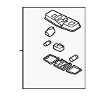 8401A034HA - Body: Map Lamp Assembly for Mitsubishi Image
