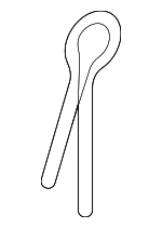 46911S70003 - Body: Controller Cotter Pin for Honda Image