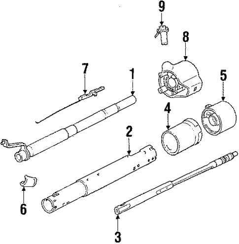 Steering Column Assembly for 1987 Pontiac Grand Prix #3