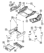 68030699AB - Interior Trim: Screw for Mopar Image