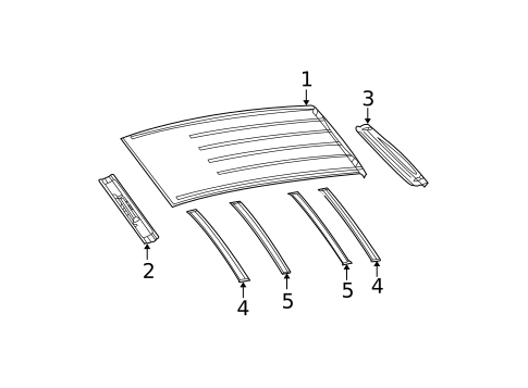 Roof & Components for 2002 Dodge Caravan #0