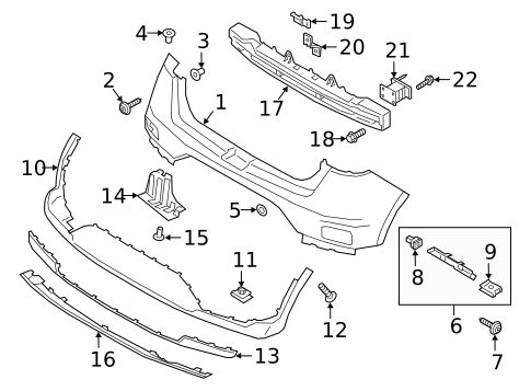 Bumper & Components - Rear for 2025 Hyundai Venue #0