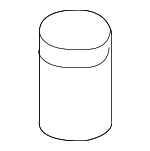 864344A000 - Body: Rear Weather-strip Clip for Kia Image