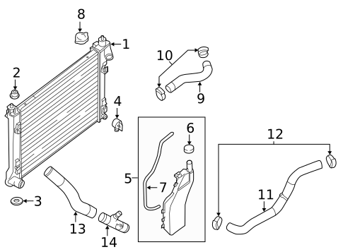 Radiator & Components for 2019 Nissan Sentra #0