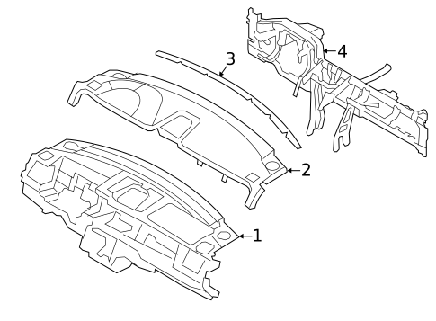 Instrument Panel for 2010 Lincoln MKS #0