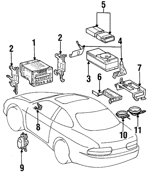 Sound System for 1999 Lexus SC300 #0