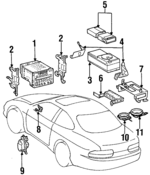 8612024360 - Body: Radio for Lexus: SC300, SC400 Image