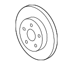 19303822 - Brakes: Rotor for Chevrolet: Cobalt, HHR, Malibu | Pontiac: G5, G6 | Saturn: Aura, Ion Image