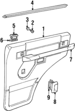 ELB109000RQJ - : Door Trim Panel for Land-Rover Image
