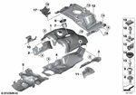 11655B4A549 - Engine: Heat Shield, Turbocharger, Upper for BMW Image