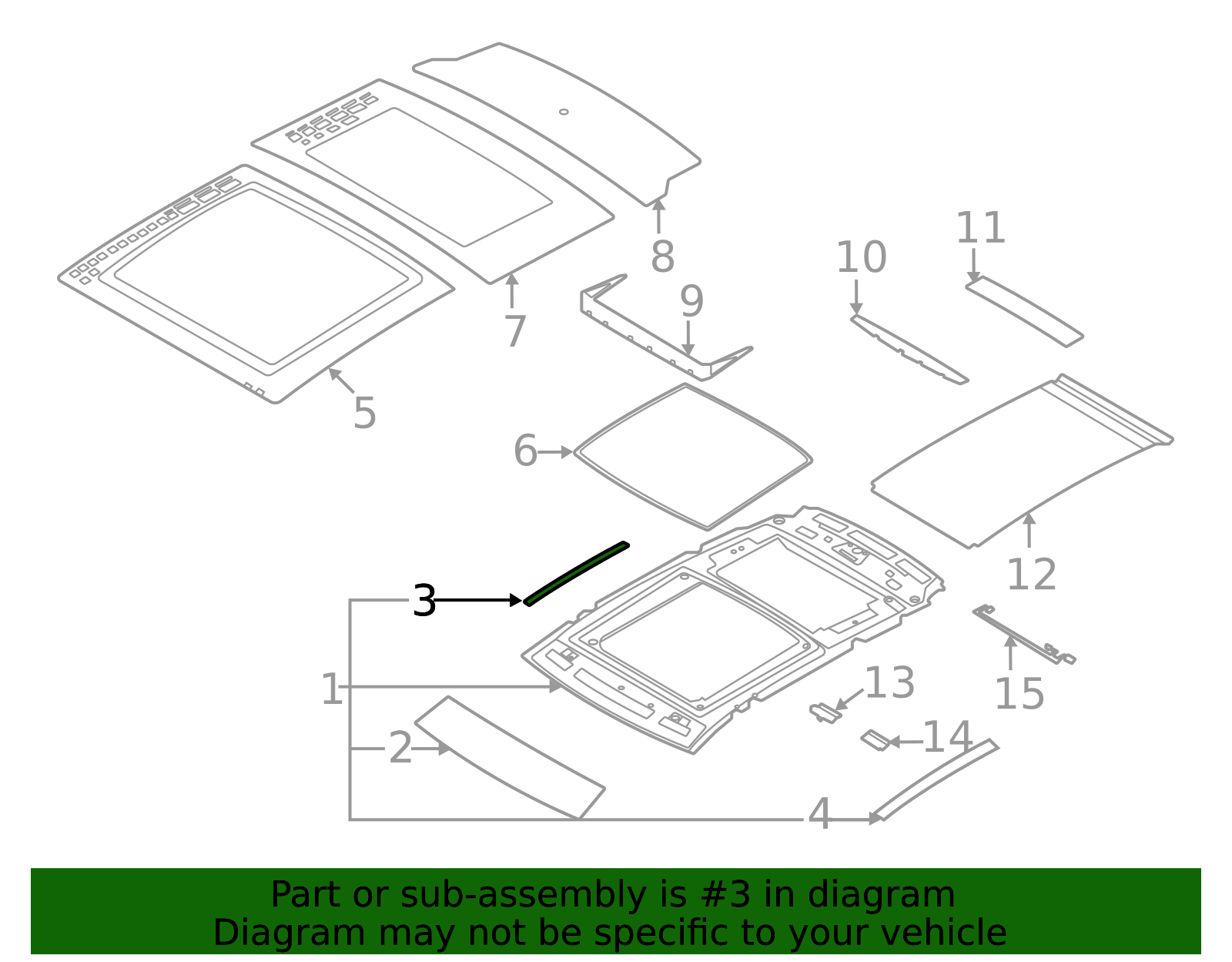 LJ7Z-5851968-A Panel Roof Trim Center lj7z5851968a | Fairway Ford