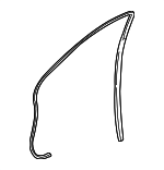 XW4Z5420708AAA - Body: Weather-strip On Body for Lincoln: LS Image