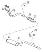 6507051AA - Exhaust: Hex Head Screw for Mopar Image
