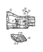 52854106AA - Automatic Transmission 4 Speed: Transmission Case for Mopar Image