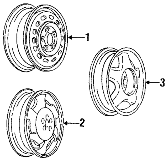 9592147 - Suspension: Wheel, Steel for GM Image