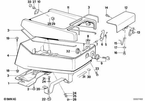 Radio Telephone Box for 1988 BMW-Motorrad K 75 C #0