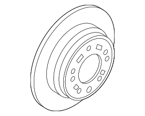 584113Q000 - Brakes: Disc Brake Rotor Rear for Kia: Optima Image