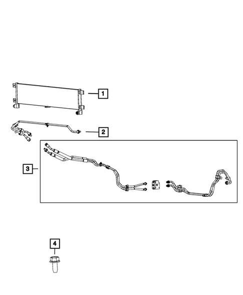 Transmission Oil Cooler and Lines for 2025 Ram 2500 #0