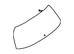 1677401800 - Body: Lift Gate Glass for Mercedes-Benz Image