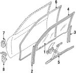 B04159510B - Body: Glass for Mazda: GLC Image
