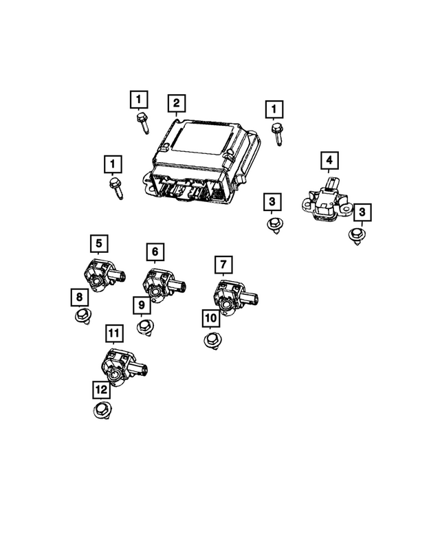 6510026AA - Electrical: Screw for Chrysler: 300 | Dodge: Challenger, Charger | Ram: 1500, 1500 Classic, 2500, 3500 Image