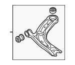 3Q0407151S - : Lower Control Arm for Audi: Q3 Image