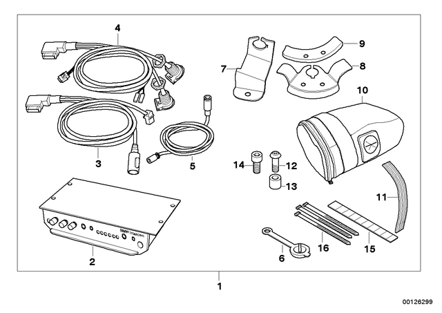 61131367599 - Audio, Navigation, Information Systems: Cable Tie - L=200Mm/B=3.6mm for BMW-Motorrad Image